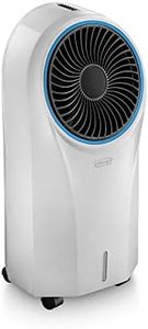 De'Longhi Evaporative Cooler EV250WH, Ioniser and Anti-Bacterial Dust Filter, 3 Fan Speeds and 3 Wind Modes, 6 Hours Autonomy, 4.5L Capacity Tank, Remote Control, White