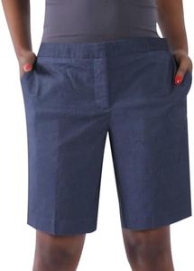 KELLY KLARK 9" Golf Shorts for Women Stretch Casual Workout Chino Shorts with Pockets Knee Length for Walking Hiking Navy Blue, Size 18