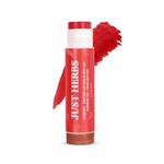 Just Herbs Tinted Lip Balm for Men and Women with SPF 20+ for Dark Lips to Lighten 4 g (Cherry)