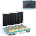 JJC 18650 Battery Case Battery Holder Case for 6 Pieces 18650 Battery and All Similar Size Batteries, Batteries Carrying Case Organizer