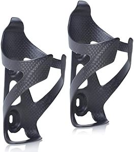 ThinkTop 2 Pack Ultra-Light Full Carbon Fiber Bicycle Bike Drink Water Bottle Cage Holder Brackets for Road Bike MTB Cycling