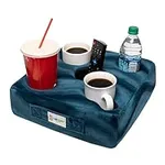 Cup Cozy Deluxe Pillow (Teal) *As Seen on TV* -The World's Best Cup Holder! Keep Your Drinks Close and Prevent Spills. Use it Anywhere-Couch, Floor, Bed, Man cave, car, RV, Park, Beach and More!