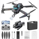 Brushless Motor Drone With Dual 4K Camera, 2.4G Wifi Fpv Rc Quadcopter With Headless Mode, Follow Me, Altitude Hold, Obstacle Avoidance Toys Gifts For Kids Adults,Black