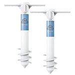 Beachr Beach Umbrella Sand Anchor, One Size Fits All, Safe Stand for Strong Winds (2 Pack)