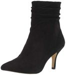 Bella Vita Women's Danielle Dress Bootie Ankle Boot, Black Suede Leather, 8 X-Wide