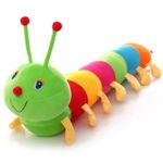 Soft Cuddle Caterpillar Plush Toy - Cute Stuffed Animal for Boys, Girls, & Babies | Adorable Plushie, for Kids Stuffed Toy | Decorative Stuff Toy for Car & Home (Modern, 2, Count)