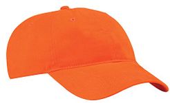 Port & Company - Brushed Twill Low Profile Cap, Orange, One Size (US)