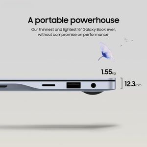 Samsung Galaxy Book4 Edge 16" AI Laptop – Snapdragon X Elite, 16GB RAM, 1TB, Arctic Blue