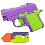 Yisquar Fidget Gun Toy Set 2PCS 3D Printed Mini 1911 Fidget Gun Knife Toy Gravity Pistol Toy Adults Stress Relief Toy Sensory Toys for Kids Friends Christmas Birthday Gift