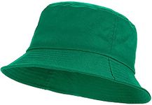 Lattoo Cotton Adults Bucket Hat - Winter Fishing Fisher Beach Festival Sun Creative (Green)