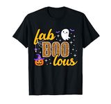 Faboolous Halloween Fab Boo Lous Leopard Witch Spooky Funny T-Shirt