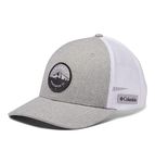 Columbia Unisex Mesh Snap Back, Snap Back Cap, Columbia Grey HTHR Mt Hood Circle Patch, O/S