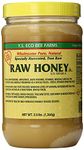 YS Royal Jelly/Honey Bee Eco Bee Farms Raw Honey, Unfiltered, Unpasteurized - Kosher, 3 lb