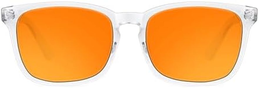 TIJN Blue Light Blocking Glasses for Computer, TV, Gaming Improve Sleep by Naturally Producing Melatonin for Women Men, Orange Lens