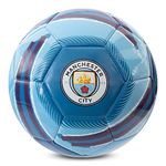 Hy-Pro Officially Licensed Manchester City Cyclone Football | Man City, Size 5, Training, Match, Merchandise, Collectible For Kids and Adults, blau / weiß