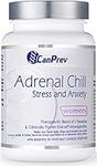 CanPrev Adrenal Chill Capsules - 90 Veggie Caps with KSM-66 Ashwagandha & L-Theanine for Relaxation, High-Concentration Full-Spectrum Ashwagandha Root Extract, Organic Stress Support