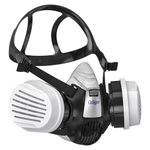 Dräger Gas Mask X-plore 3300 + 2x ABEK1 Hg P3 RD Gas Filters, Professional Respirator Mask for Chemical fumes, Toxic Gas,Organic Vapours, Pesticide, Spray Painting Mask, Resin Epoxy EN143 Size L