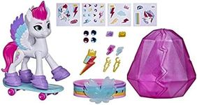 My Little Pony: A New Generation Movie Crystal Adventure Zipp Storm – VIT ponnyleksak på 7,5 cm med överraskningstillbehör - My Little Pony, Multi,