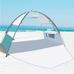 OutdoorMaster Beach Tent for 3 Person - Easy Setup and Portable Beach Shade Sun Shelter Canopy - Cancun Seashore