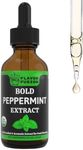 FLAVOR FUSION Organic Peppermint Extract | Refreshing & Cool Mint Flavor | 2 Oz Glass Bottle | Pure, Natural, Non-GMO | Ideal for Baking, Desserts, Beverages