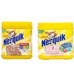 Nestle Nesquik Strawberry & Chocolate Flavour Milkshake Mix, Variety Pack, 600 g