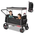 Radio Flyer Trav-ler Stroll N Wagon, Fabric, Black