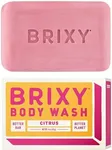 BRIXY Body Wash Bar for Men and Women to Remove Sweat And Oil While Softening Skin, Vegan, Plastic Free, All Skin Types Including Sensitive Skin