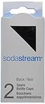 SodaStream Bottle Caps, Black, 2-Pa