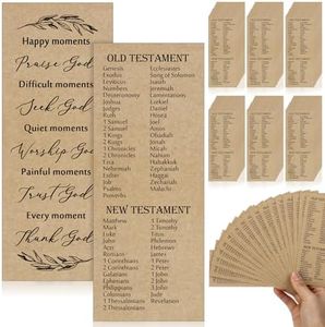 Motiskyy 100 Pcs Bible Verse Bookmarks Books of The Bible Christian Bookmarks 2.36x6 Inch Bible Bookmarks with Scripture Religious Bookmarks Church Christian Gifts for Prayers Men Women (Classic)