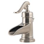 Pfister LG42YP0K Ashfield Single Control 4" Centerset Bathroom Faucet in Brushed Nickel, Water-Efficient Model