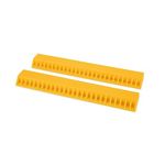 Camco AccuPark Vehicle Parking Aid | Features a Heavy-Duty Resin Design & Easy Peel and Stick Installation | Measures 18-1/16" x 3-5/8" x 1-3/8" | 2-Pack (44441)