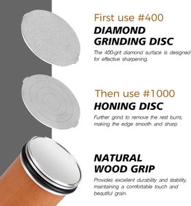 Rolling Knife Sharpener Kit – Adjustable Angle Sharpening System