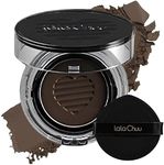 LALACHUU Hairline Powder Waterproof Concealing Hair Loss Instantly Root Touch Up for Women & Men Sweatproof Stain Proof for 120 Hours 0.32 Ounce, Dark Brown