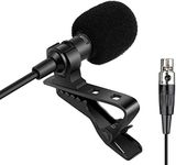 Sujeetec Lavalier Microphone Lapel Microphone Compatible with Shure Wireless Transmitter - Unidirectional Condenser Mic - Mini XLR TA4F Plug