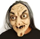 Halloween Novelty Scary Latex Witch Mask Novelty Dressing Up For Halloween Party Realistic Old Man Face