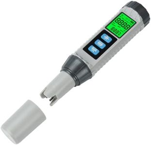 FORIOT 8 in 1 Water Quality Tester, Digital pH TDS EC Salinity Chlorine ORP S.G Temp Meter with Backlit LCD & Auto Temperature Compensation for Swimming Pool, Aquarium, Hydroponics, Drinking Water