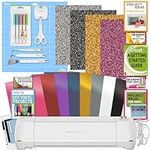 Cricut Explore Air 2 Machine with Vinyl Sampler Pack, Glitter Iron-On, Tool Kit, Pen Set and Cutting Mat Bundle - Beginner Cutting Machine with Variety Materials, DIY Shirts, Paper Crafts and Decals