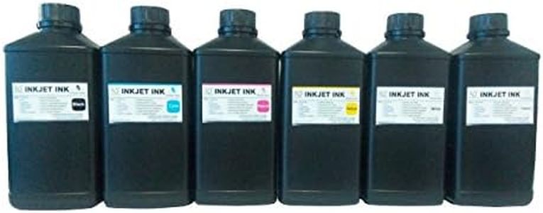 ND 6x1000ml Premium Led UV Curable Ink for Flatbed Printer Head R290,L800,L1800,R1390,R1400,R2000,DX5,DX7