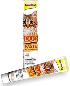 GimCat Duo Paste Anti-Hairball Malt and Cheese - This cat snack promotes the natural passage of ingested hair - 1 tube (1 x 50 g)
