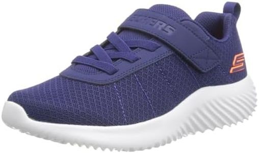 Skechers Unisex-Child Bounder Sneaker, Navy, 6 Toddler