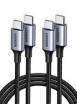 UGREEN USB C to USB C Charger Cable 60W C to C Cable Fast Charge Type C Data Lead Compatible with MacBook Pro M3, iPad Air 5, iPhone 16 Pro Max, Galaxy S24 S23 Ultra, Pixel 8 Pro, Huawei P60 (2M)