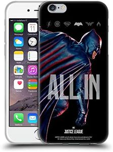Head Case Designs Officially Licensed Justice League Movie Batman Posters Soft Gel Case Compatible with Apple iPhone 6 / iPhone 6s