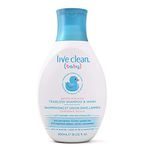 Live Clean Baby Gentle Moisture Tearless Shampoo and Wash, White, 300ml