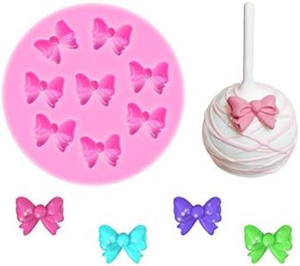 YunKo W0770 8 Mini Bows Silicone Fondant Molds Sugar Candy Cake Pop Bow Craft Molds DIY Cake Decorating