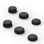 Skull & Co. Skin, CQC and FPS Thumb Grip Set Joystick Cap Analog Stick Cap for Nintendo Switch and Switch OLED Joy-Con Controller - Black, 3 Pairs(6pcs)