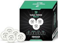 ZOROOOX High-Performance 3-Star Table Tennis Balls - | 9 or 18 | Orange or White | 40+ ABS Competition Grade Ping Pong Balls (Pack of 9 Balls, White)