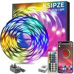 KSIPZE 10m Led Strip Lights RGB Led Lights with Bluetooth Smart App Control Remote, Music Sync Color Changing Led Lights for Bedroom Lighting Flexible Room Home Decoration