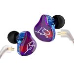 Easy KZ ZST Colorful Hybrid Banlance Armature with Dynamic In-ear Earphone 1BA+1DD Hifi Headset (colorful ZST MIC)