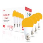 Sleep Light Bulb, Blue Light Blocking Amber Night Light. 1600K Sleep Aid Emits Only 0.06% Blue Light for Healthy Sleep. Baby Nursery Light. 7W LED, 45W Replacement by Hooga. 4-Pack