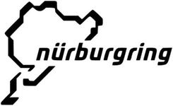 Nurburgring Sticker | Nurburgring Track Map Racing Car Tuning Symbol Vinyl Decal | Funny Nurburgring Circuit Bumper Sticker, Window Sticker for Race Turbo Driver Car Van Bike